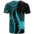 Nauru T Shirt Turquoise Polynesian Tentacle Tribal Pattern - Polynesian Pride