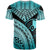 Yap T Shirt Turquoise Polynesian Necklace and Lauhala - Polynesian Pride