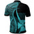 Wallis and Futuna Custom Polo Shirt Turquoise Polynesian Tentacle Tribal Pattern - Polynesian Pride