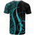 Chuuk Custom T Shirt Turquoise Micronesian Tentacle Tribal Pattern - Polynesian Pride