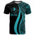 Yap Custom T Shirt Turquoise Micronesian Tentacle Tribal Pattern Unisex Turquoise - Polynesian Pride