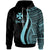 Wallis and Futuna Custom Hoodie Turquoise Tentacle Tribal Pattern Unisex Turquoise - Polynesian Pride