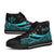 Kosrae Custom Personalised High Top Shoes Turquoise - Polynesian Tentacle Tribal Pattern - Polynesian Pride