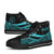 Palau Custom Personalised High Top Shoes Turquoise - Polynesian Tentacle Tribal Pattern Crest - Polynesian Pride