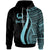 Pohnpei Custom Hoodie Turquoise Tentacle Tribal Pattern Unisex Turquoise - Polynesian Pride