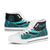 Palau Custom Personalised High Top Shoes Turquoise - Polynesian Tentacle Tribal Pattern Crest - Polynesian Pride