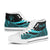 Niue Custom Personalised High Top Shoes Turquoise - Polynesian Tentacle Tribal Pattern - Polynesian Pride