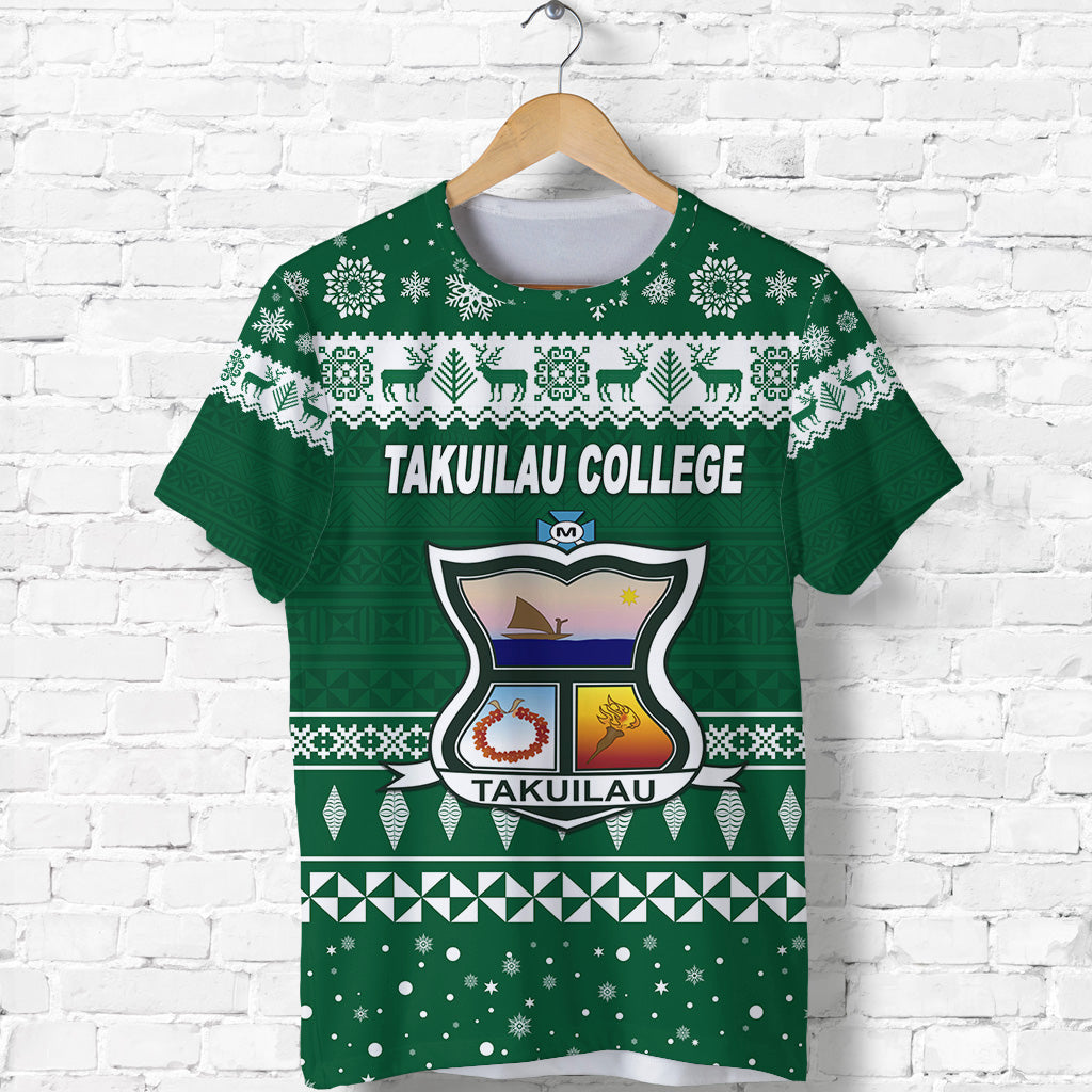 Takuilau College Christmas T Shirt Simple Style LT8 - Polynesian Pride