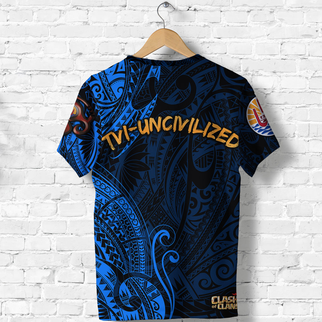 TVI Uncivilized Number 6 Tahiti PC T Shirt Team Varua Ino Original 011 LT8 - Polynesian Pride