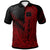 Tokelau Polo Shirt Red Color Symmetry Style Unisex Black - Polynesian Pride