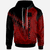 Tokelau Hoodie Red Color Symmetry Style Unisex Black - Polynesian Pride