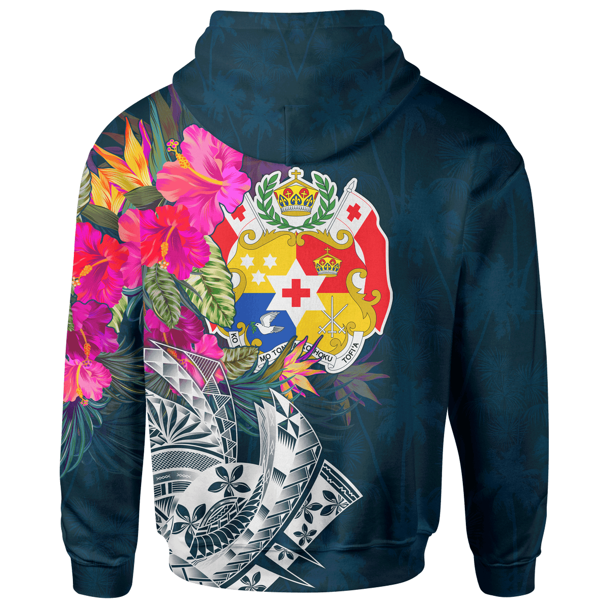 Tonga Zip up Hoodie Tonga Summer Vibes - Polynesian Pride
