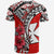 Custom Wallis et Futuna T Shirt Polynesian Pattern and Hibiscus Flowers Version Red LT13 - Polynesian Pride