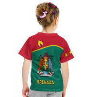 Grenada T shirt KID Coat of Arms and Map Impressive LT13 - Polynesian Pride