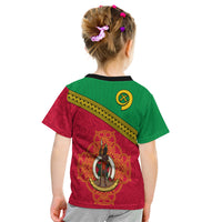 Vanuatu T Shirt Kid Pattern Sand Drawing LT13 - Polynesian Pride