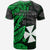 Wallis and Futuna T Shirt Enjoy Polynesian Flowers Version Green LT13 - Polynesian Pride