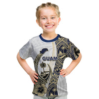 (Custom Personalised) Guam Fish Hook T Shirt KID White Style LT6 Youth XL Size14 - Polynesian Pride