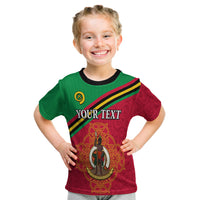 (Custom Personalised) Vanuatu T Shirt Kid Pattern Sand Drawing LT13 Youth XL Size14 - Polynesian Pride