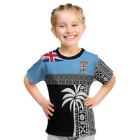 Fiji Tapa Pattern T Shirt Kid Coconut Tree LT13 Youth XL Size14 - Polynesian Pride