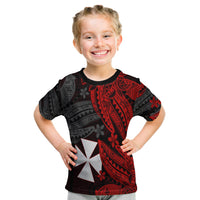 Wallis And Futuna T Shirt Kid Enjoy Polynesian Flowers LT13 Youth XL Size14 - Polynesian Pride