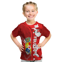 Tonga Unique T Shirt Kid Camouflage With Tongan Pattern LT13 Youth XL Size14 - Polynesian Pride