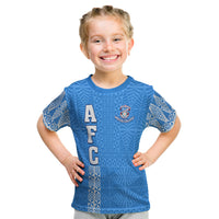 Apifo'Ou College T Shirt Kid Tongan Pattern Afc Lovers LT13 Youth XL Size14 - Polynesian Pride