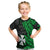 (Custom Text And Number) Wallis And Futuna T Shirt Kid Enjoy Polynesian Flowers Version Green LT13 - Polynesian Pride