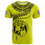 Tonga Polynesian T Shirt Tonga Waves Mix Logo Yellow LT13 Unisex Yellow - Polynesian Pride