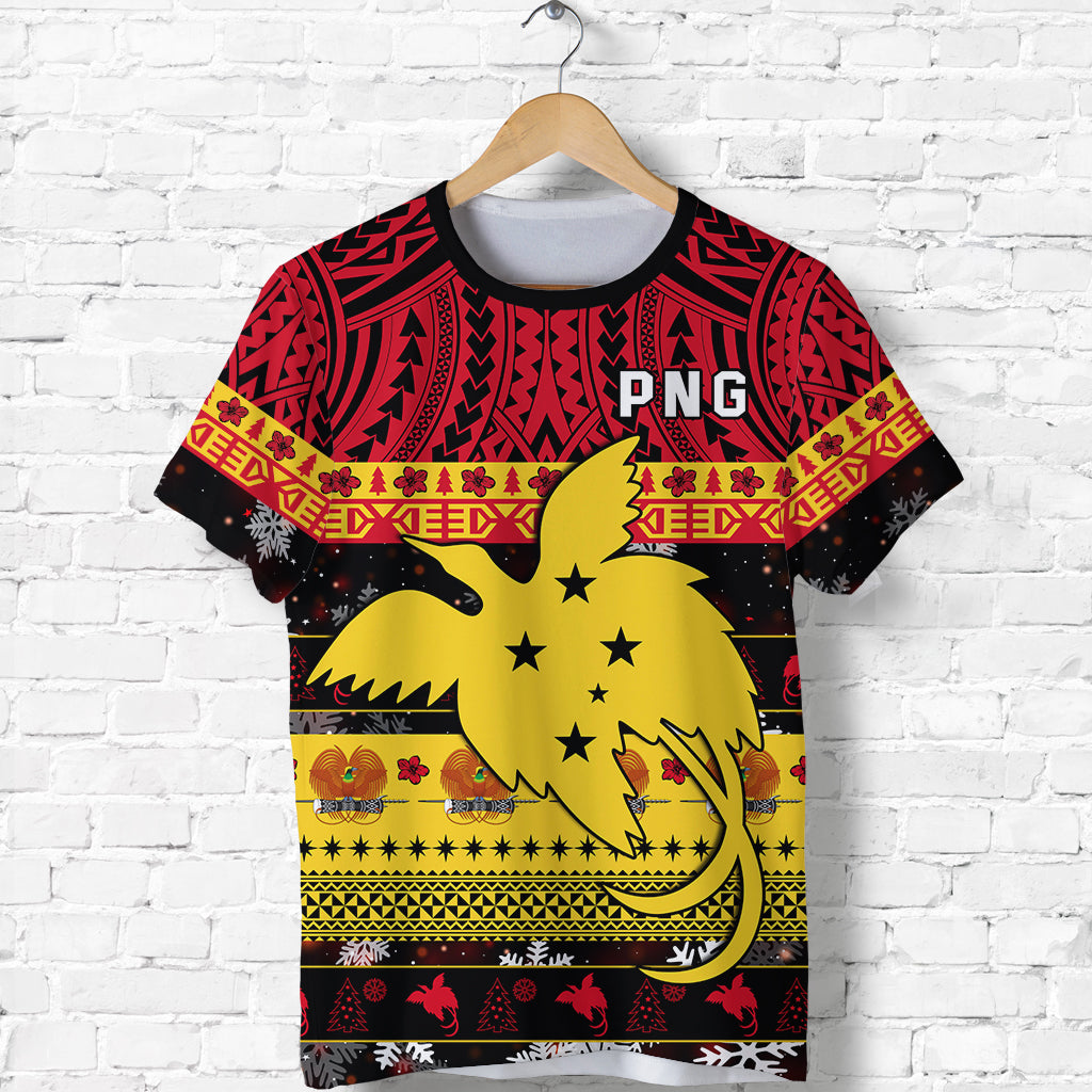 Papua New Guinea Christmas T Shirt Raggiana Loved LT13 Unisex Black - Polynesian Pride