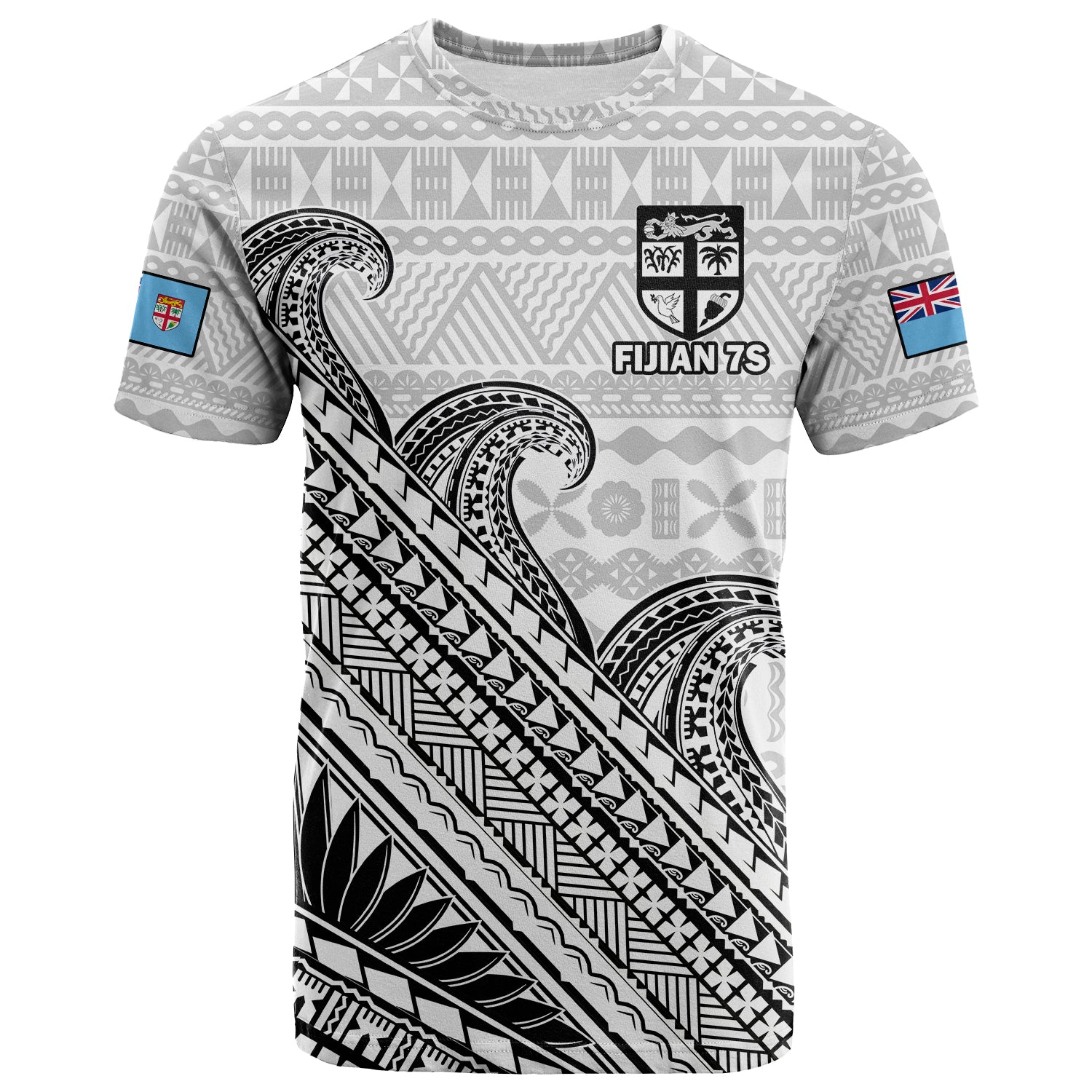 Fiji Sweatshirt Custom Fiji Rugby X RWC 2023 Flying Fijians Supporter Poly Tribal  Jersey