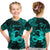 (Custom Personalised) Capricorns Zodiac Polynesian T Shirt Kid Unique Style - Turquoise LT8 - Polynesian Pride