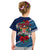 (Custom Personalised) Fiji Patterns With Hibiscus T Shirt KID LT6 - Polynesian Pride