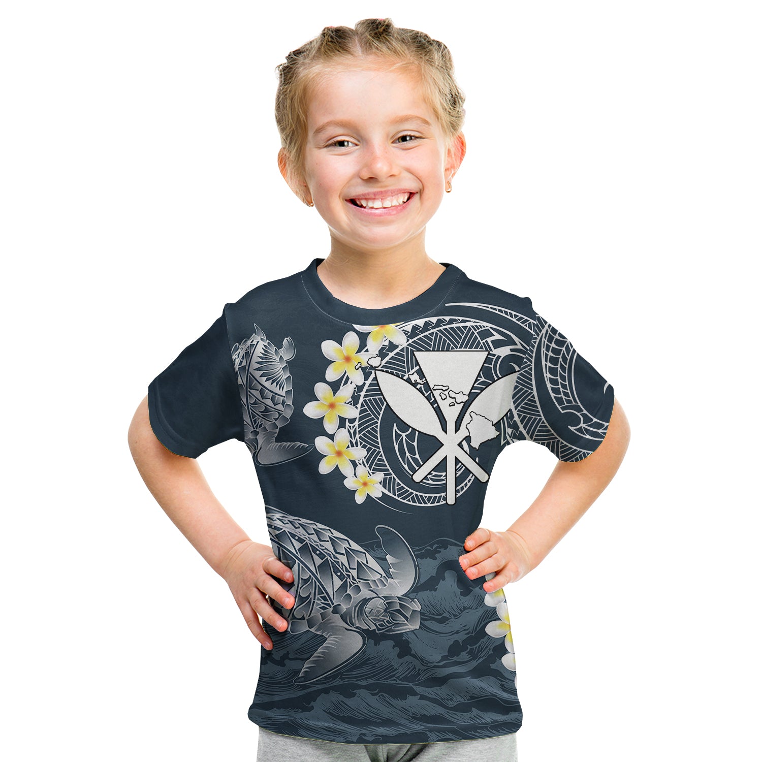 Hawaii Kanaka Turtle t Shirt KID Style No.1 LT6 Youth XL Size14 - Polynesian Pride
