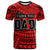 Custom Happy Fathers Day T Shirt Polynesian Patterns Red Style LT6 Red - Polynesian Pride