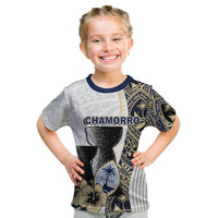 (Custom Personalised) Guam Chamorro T Shirt KID White Style LT6 Youth XL Size14 - Polynesian Pride