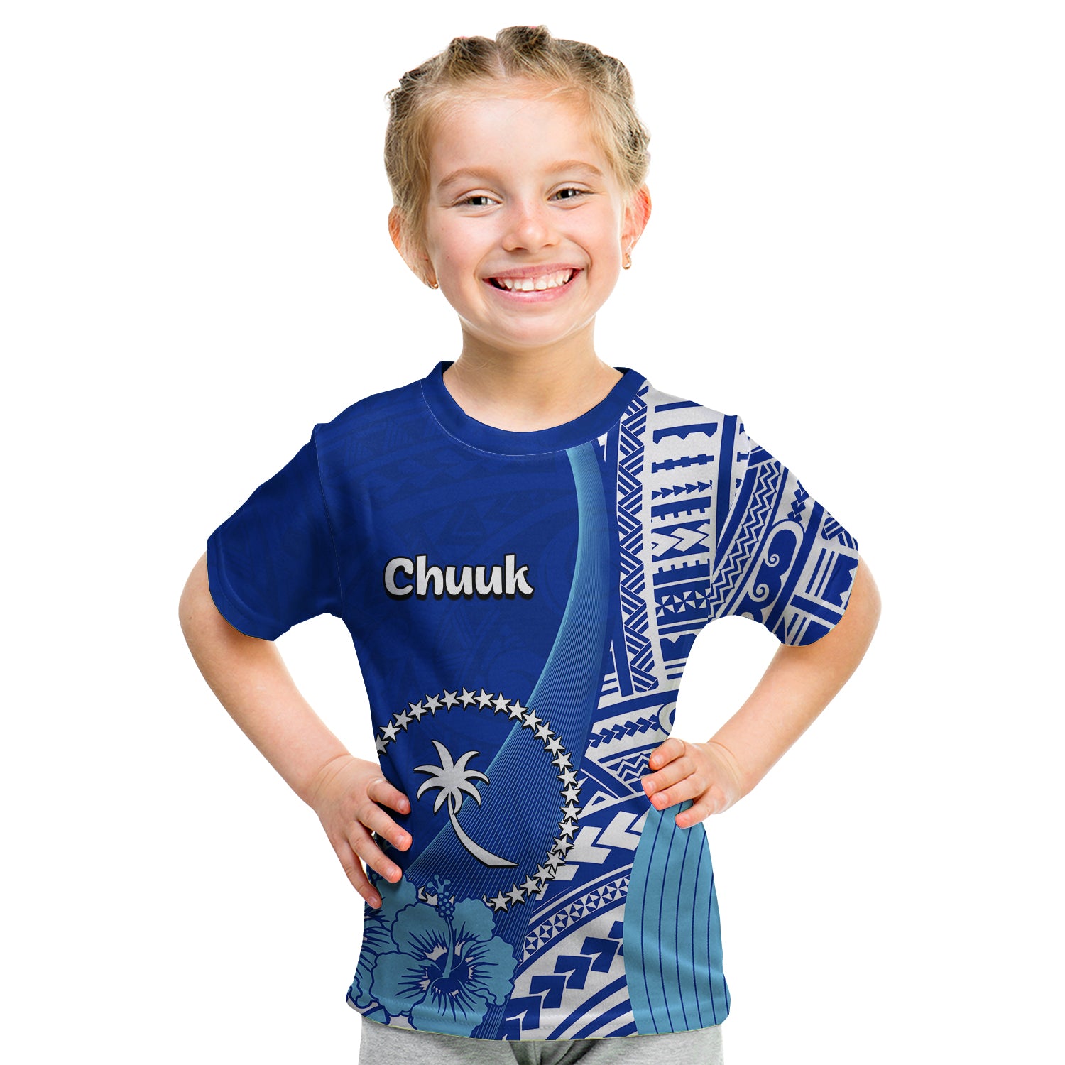 (Custom Personalised) Chuuk Of Micronesia T Shirt KID Vibe Style LT6 - Polynesian Pride