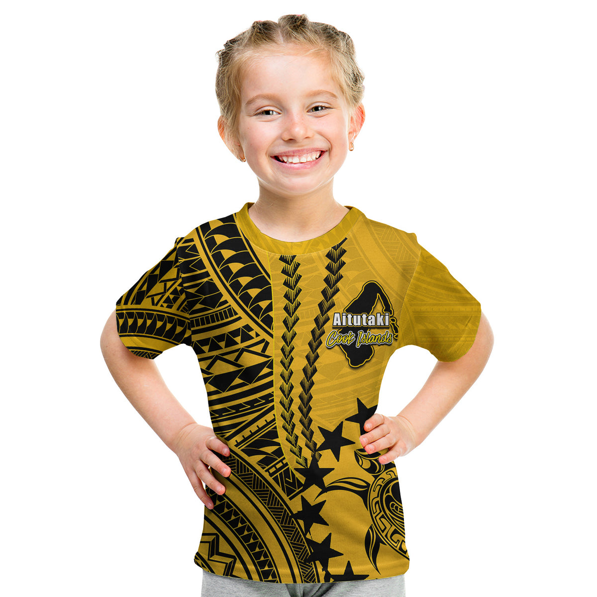 Cook Islands Aitutaki Polynesian T Shirt KID LT6 Youth XL Size14 - Polynesian Pride