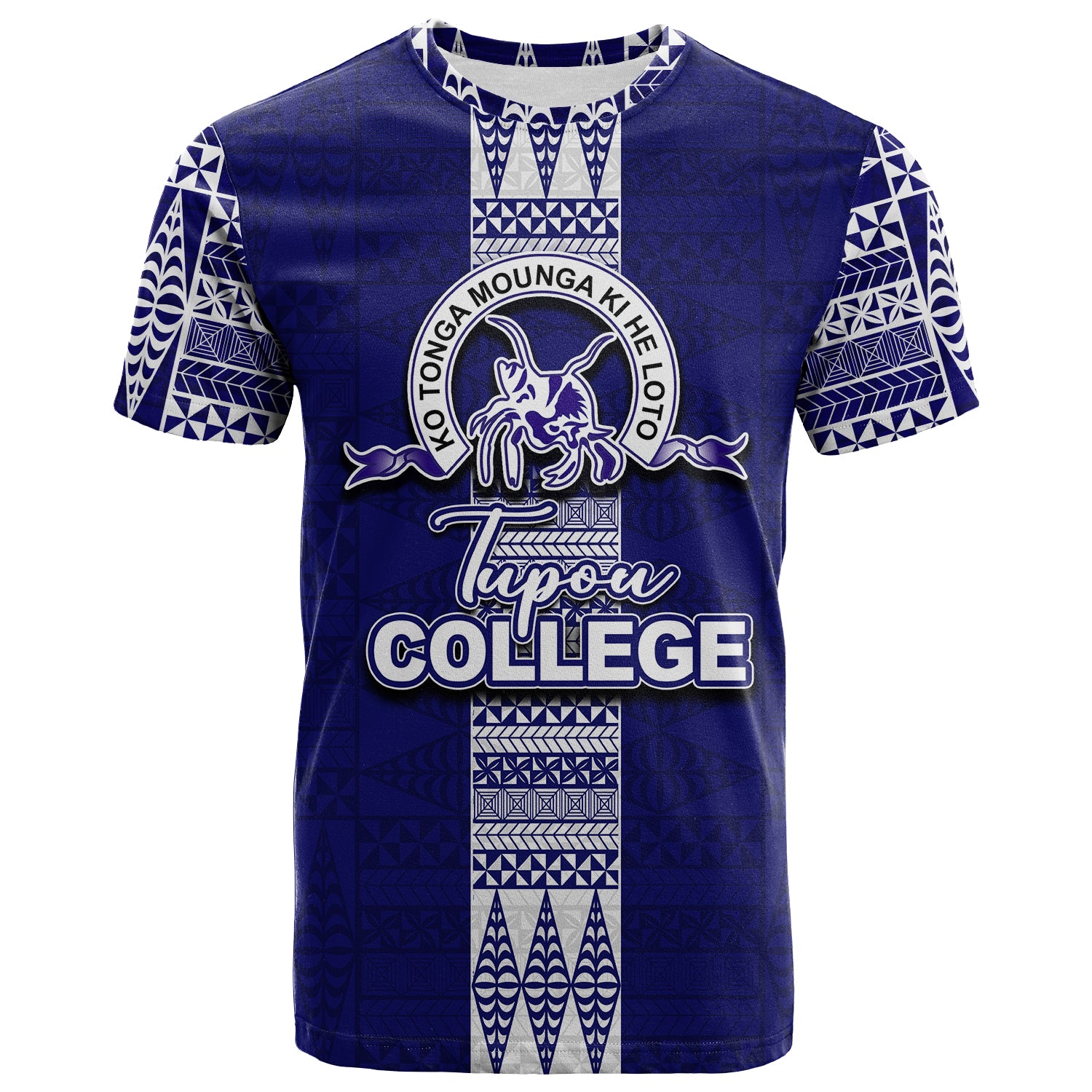 Custom Tupou College T Shirt Tonga Simple Style LT6 Unisex Blue - Polynesian Pride