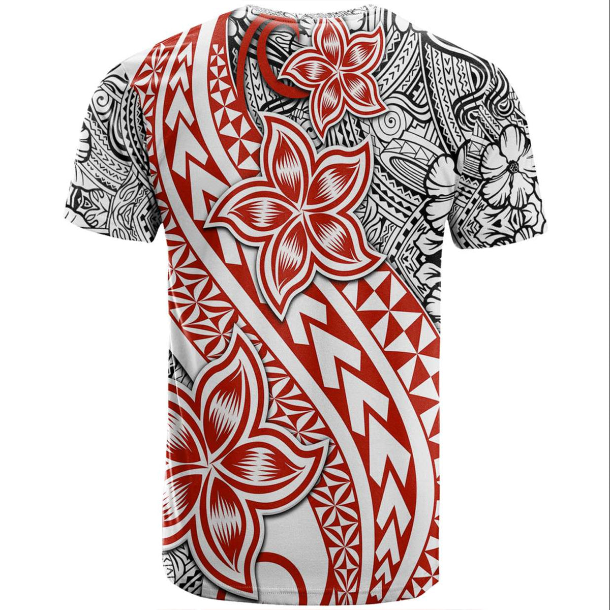 Traditional Polynesian Tribal Tattoo Retro Couple T Shirt Red LT9 - Polynesian Pride