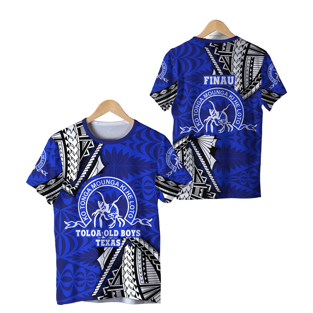 Kolisi Ko Tupou College Tonga T Shirt Version Special FINAU Unisex Blue - Polynesian Pride