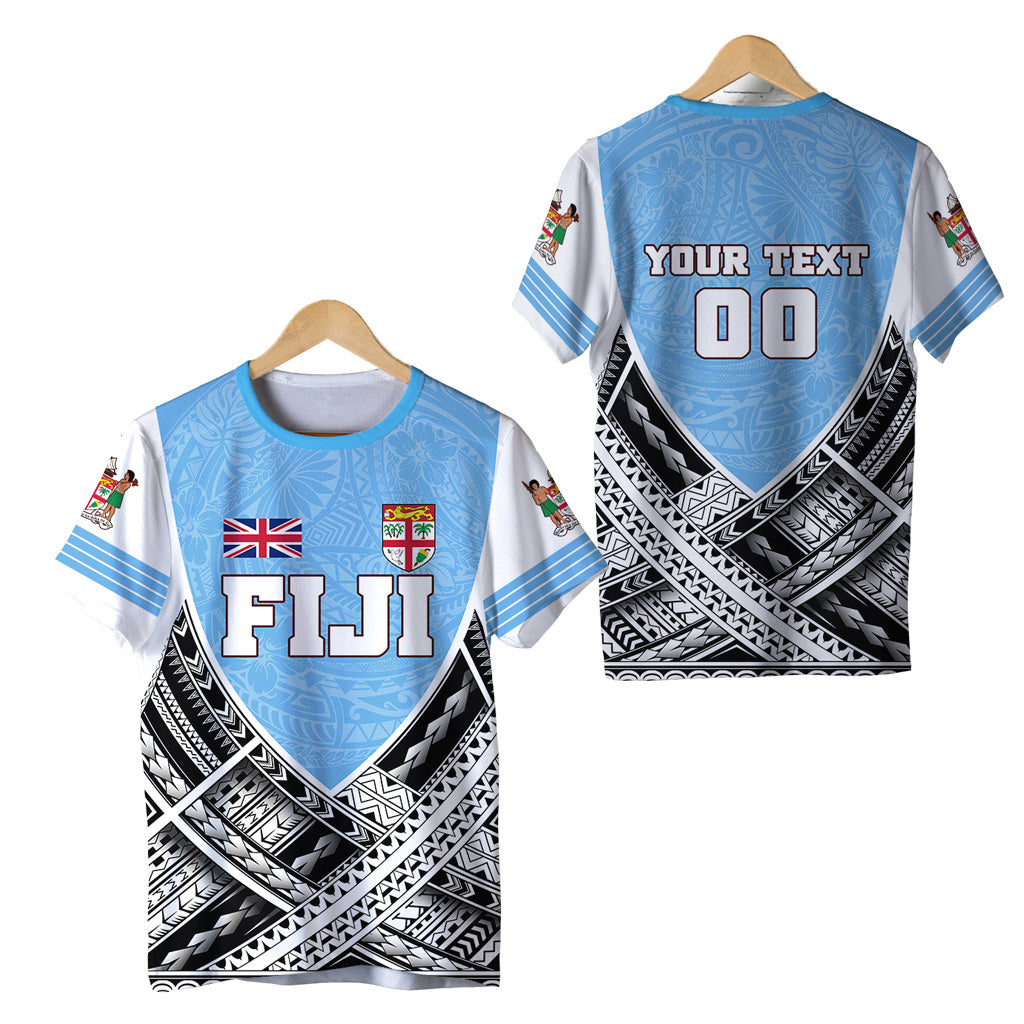 Custom Fiji T Shirt Polynesian Sport Style LT16 Unisex White - Polynesian Pride