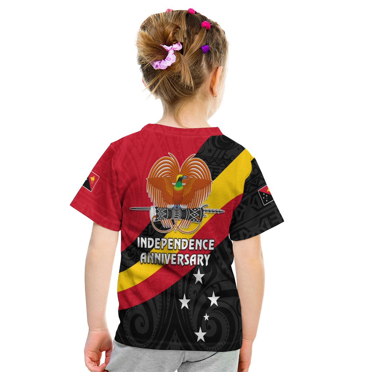 Papua New Guinea T Shirt Kid Happy Independence Day LT13 - Polynesian Pride