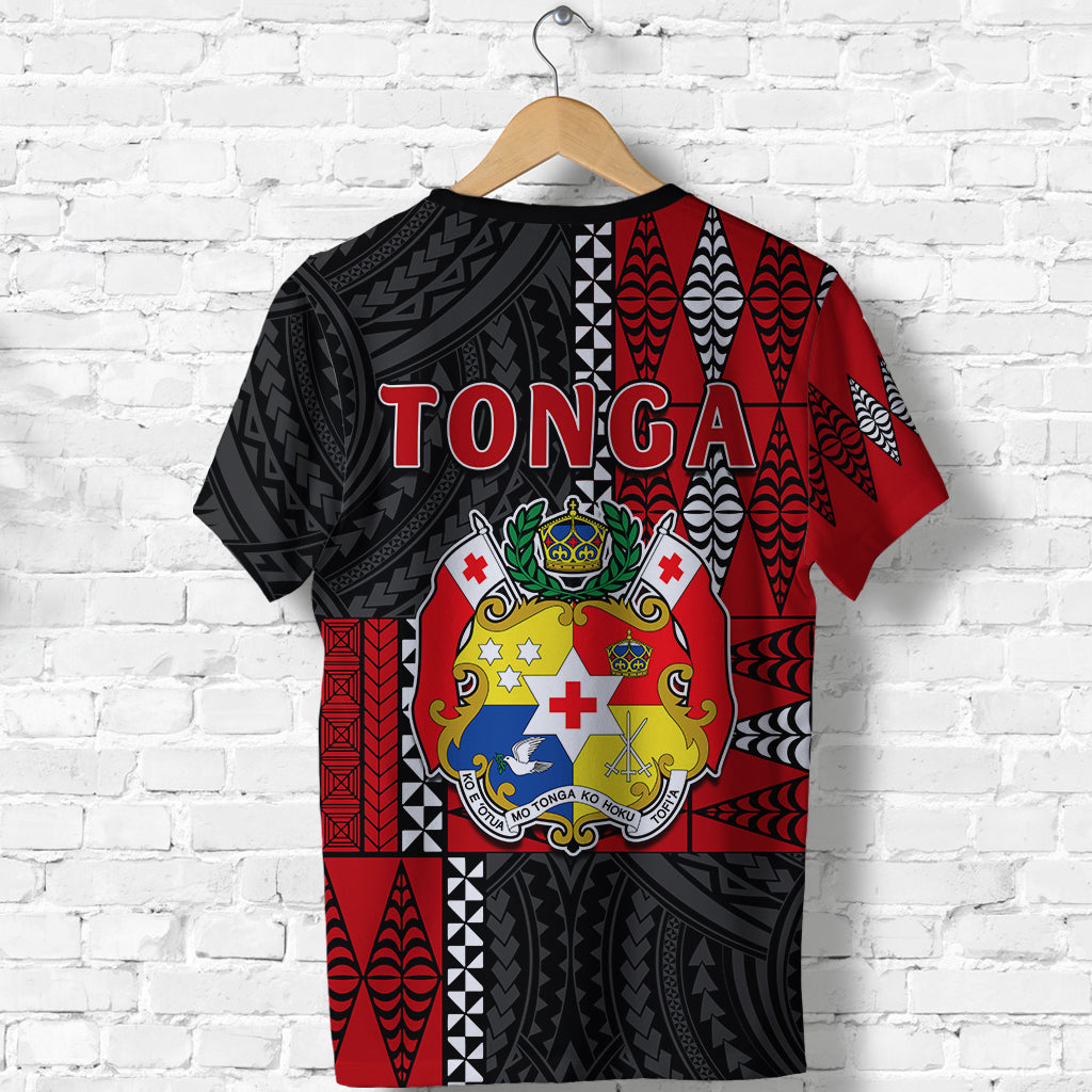 Tonga T Shirt Tongan Pattern Mix Polynesian LT13 - Polynesian Pride