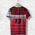 Custom Wallis and Futuna Rugby T Shirt Polynesian Clever Red Custom Text and Number - Polynesian Pride