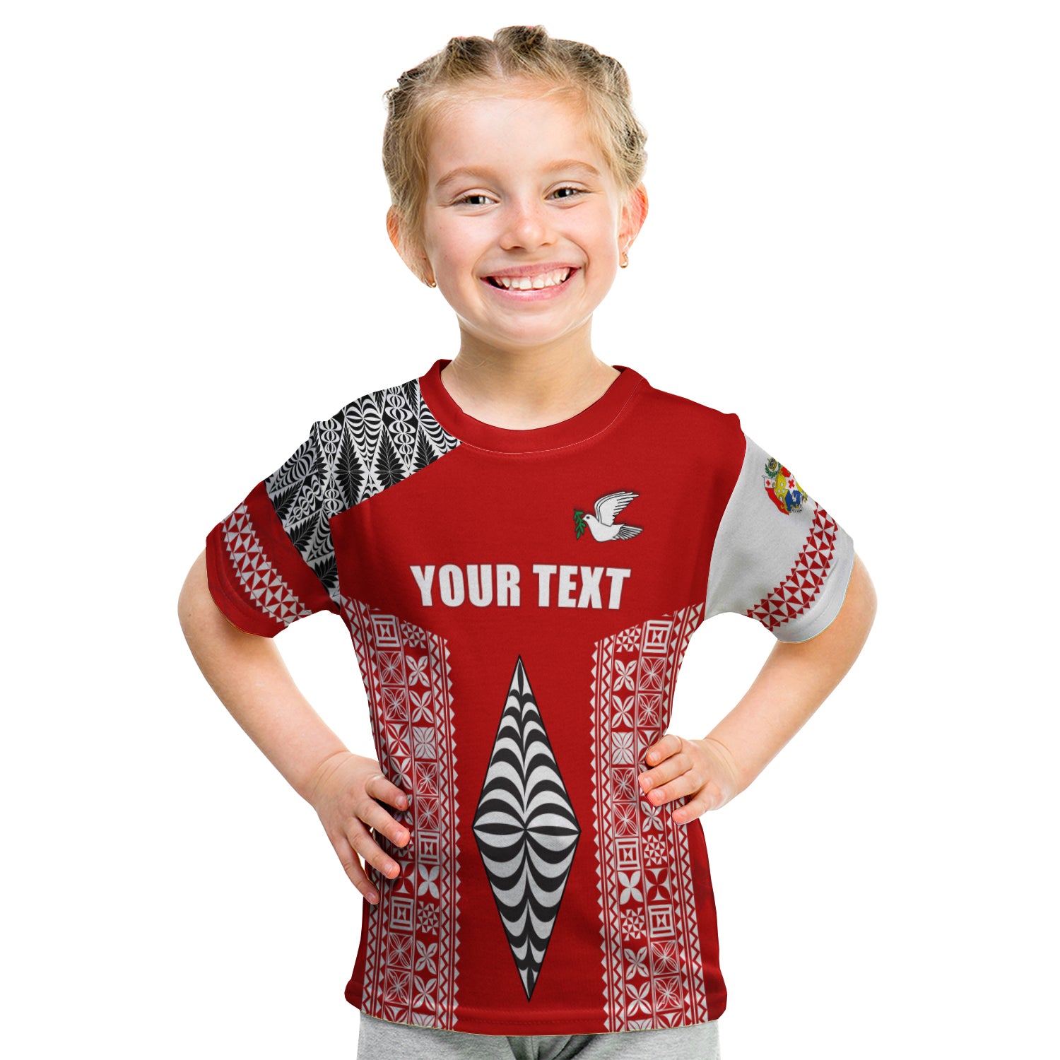 (Custom Personalised) Tonga Rugby T Shirt Kid - Mate Ma'A Tonga LT13 Youth XL Size14 - Polynesian Pride
