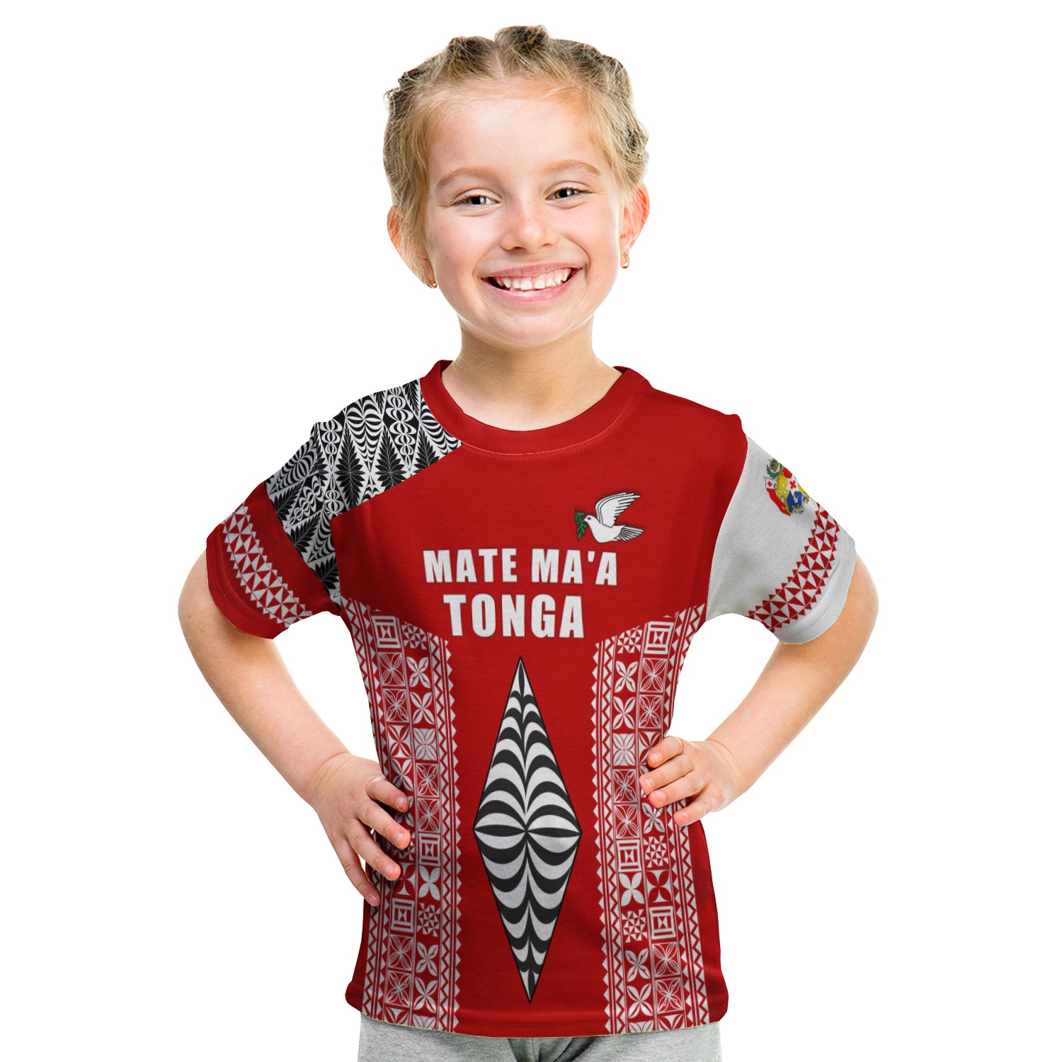 Tonga Rugby T Shirt Kid - Mate Ma'A Tonga LT13 Youth XL Size14 - Polynesian Pride
