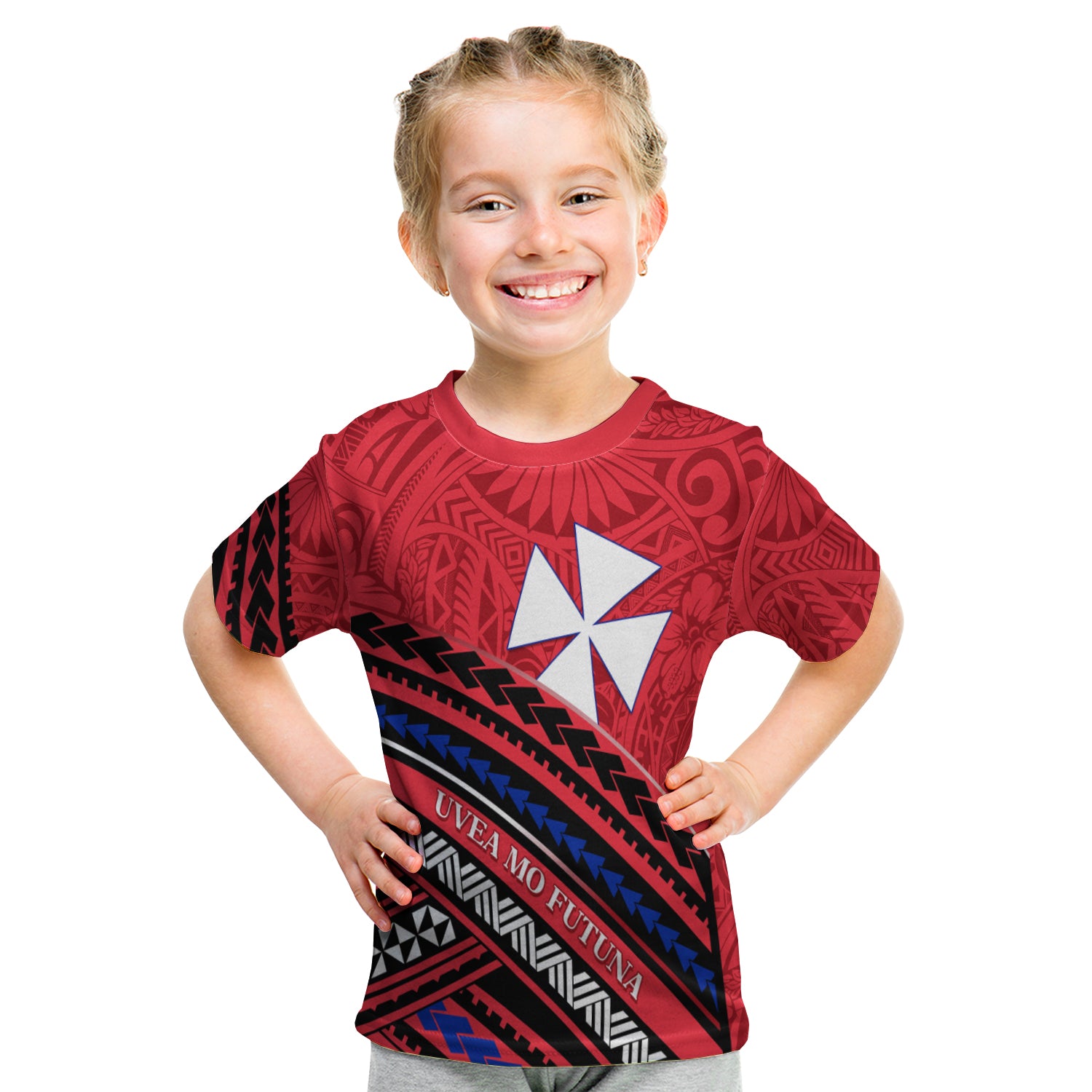 Wallis And Futuna T Shirt Kid Creative Polynesian LT13 Youth XL Size14 - Polynesian Pride