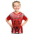 Custom Football LABASA FA T Shirt Red Lion Fiji Custom Text and Number LT13 - Polynesian Pride