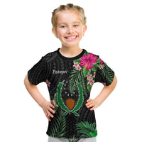 Pohnpei Micronesia T Shirt Kid Tropical Flowers LT13 Youth XL Size14 - Polynesian Pride