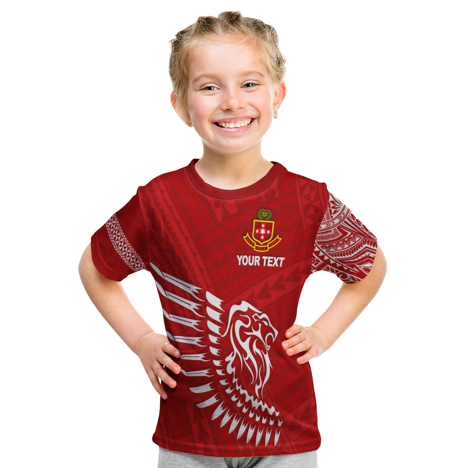 (Custom Personalised) Lion Kolisi Tonga T Shirt Kid Atele LT13 Youth XL Size14 - Polynesian Pride